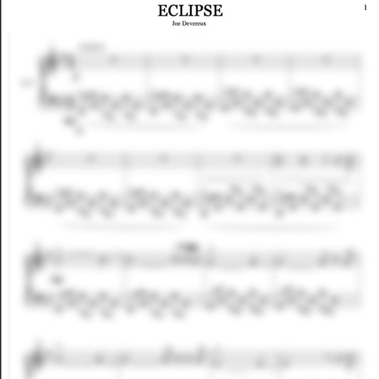 Joe Devereux - Eclipse - Sheet Music
